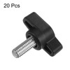 HARFINGTON 20pcs Tee Wing Knobs Thumb Screws M6 x 12mm