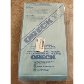 Oreck (25ct) Oreck XL PK800025 Upright Vacuum Bags 2000 8000 9000 commercial