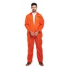 Adult Prisoner Overalls Orange Costume, Orange