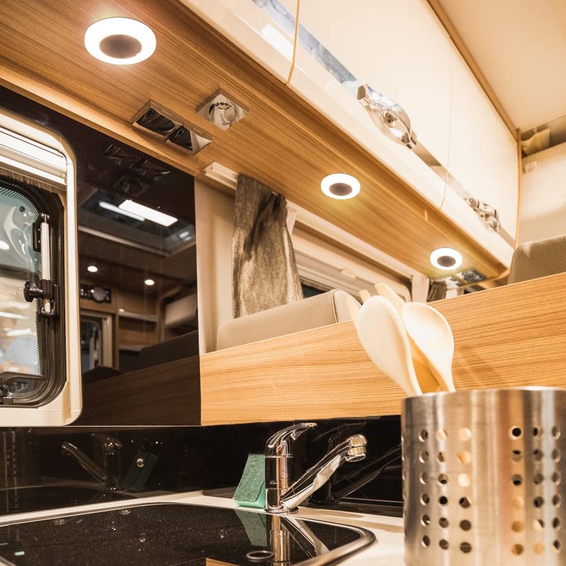 Homdec 12 Volt LED Ceiling Dome Light, 3'' LED RV
