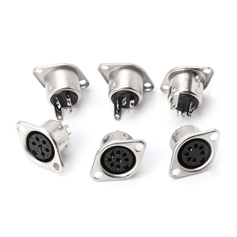 Dabixx 10 x MIDI Cable Connector DIN to Female Socket