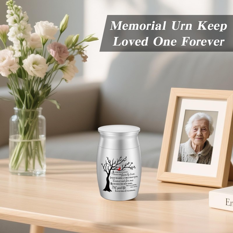 SOITIS Urns for Human Ashes 2.76 Inches Aluminum Small Urns