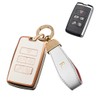 SANRILY Golden-edge TPU Key Fob Cover for Land Range Rover