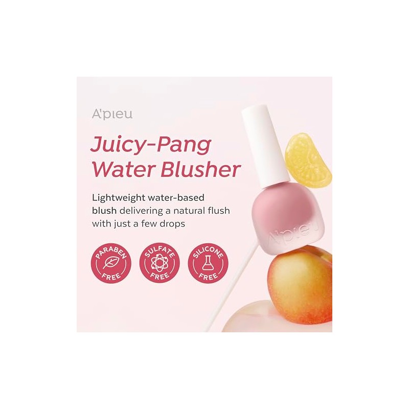 APIEU JUICY-PANG WATER BLUSHER (CR01 - Melocotón) - Rubor líquido