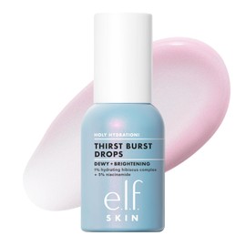 e.l.f. SKIN Holy Hydration! Thirst Burst Drops, suero para una tez radiante al instante y con el tiempo, fabricado con ácido hialurónico, vegano y libre de crueldad animal