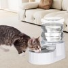 Sfozstra 4L Automatic Pet Waterer, 100% BPA Free, Stainless Steel