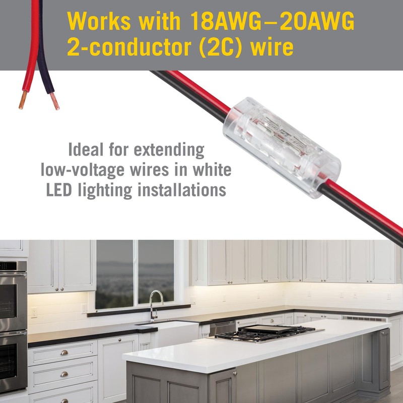 Armacost Lighting 2 Pin LED Strip Light Wire to Wire
