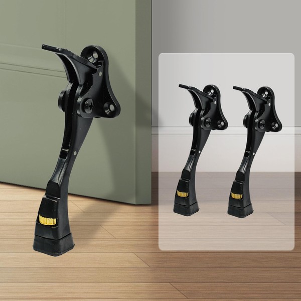 Kickdown Door Stopper, 2 Packs Door Holder to Keep Door