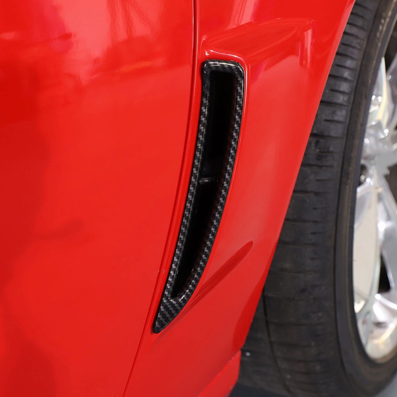 autotrim000 Carbon ABS Car Rear Side Vent Cover Trims For