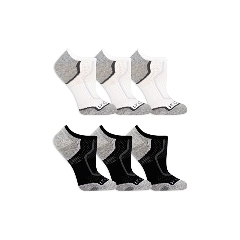 Fruit Of the Loom Women's Lightweight CoolZone No Show Socks