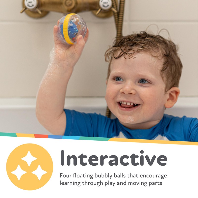 Nuby Nuby Bubbly Buds Interactive Bath Set - (4-Pack) Baby
