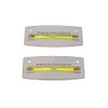 2-Pack Bubble Graduated Scale Levels Trailer Leveler Large (White)