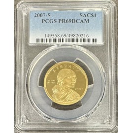 2007 S Sacagawea $1 Dollar  PCGS PR69DCAM