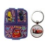 OM SUPPLIES Cars Reusable Sandwich Lunch Box 3 Multi Compartment