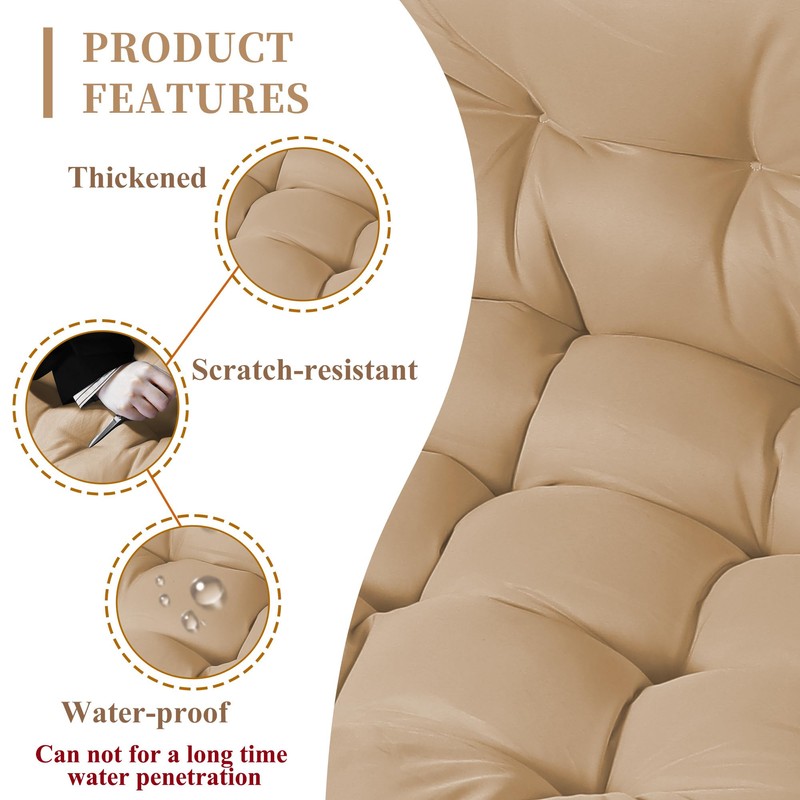 BCKNT Adirondack Chair Cushion, 48x20x5 Inches, Enlarged Thickened Rocking Chair