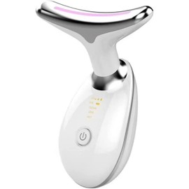 Micro-Glow Portable Handset,Neck Face Firming Wrinkle Removal Tool (White)
