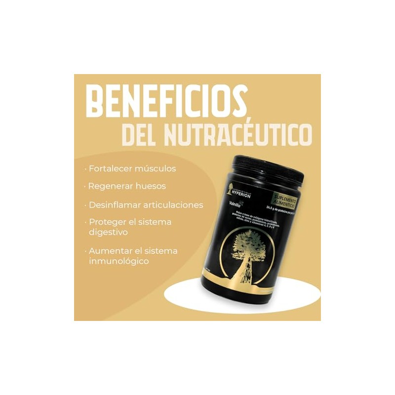 HYPERION Colageno Todo en uno: Nutricion 360, Sabor Vainilla 480