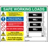 Viking Signs CV5196-A5L-1M "Safe Working Load Racking" Sign, 1 mm