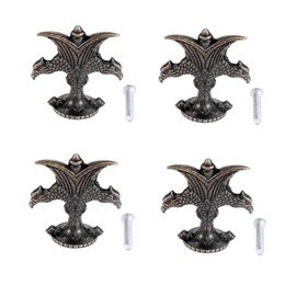 4 Pack Mini Drawer knobs, Antique Cabinet Pulls Handles for Jewelry Box Wooden Cases Cupboard Dresser Closet Chest Bin Small DIY Projects, 40x40mm/1.57"x1.57"