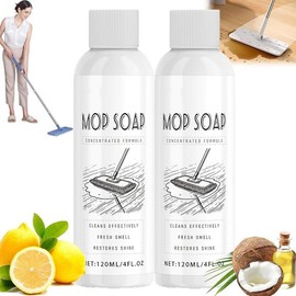 Highly Mop Soap , Floor Cleaner Mopping, Multi-purpose Cleaner Liquid Household Cleaning(2, 120ML) - quantity: 2, Size: 1 Fl Oz (Pack of 1)