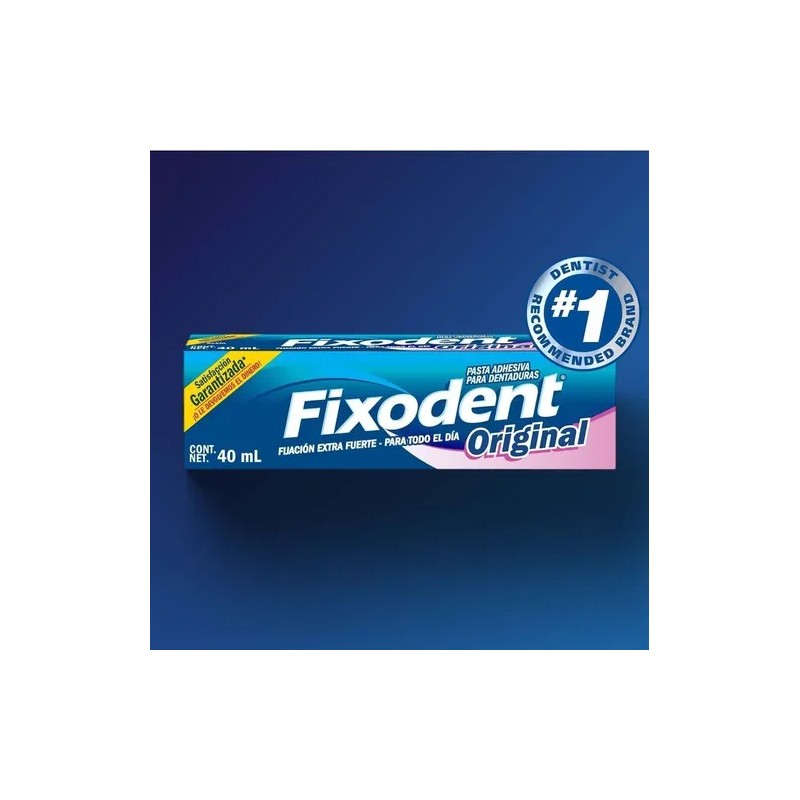 Fixodent Crema Adhesiva 40 Ml 6 Piezas Protesis Placas