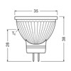 LED MR11 1.8W (20W Equivalent) GU4 12V 4000K 36 Degree