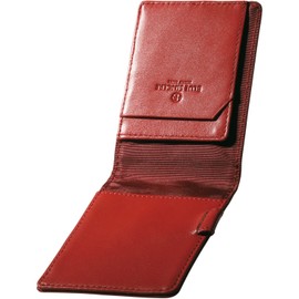 BLUE SINCERE Rodica Cover No11 Leather Vertical Notepad Pen Holder with Card Pocket, Vegetable Tanned Genuine Leather, Premium Leather / Rhodica11 Rodica 11 RD1 (Vermillion Red)