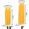 6 Pack Tree Felling Wedges with Spikes, Chainsaw Wedges, 5.5”