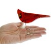 Glass Cardinal Figurine - Recycled Glass Special Moments Standing Bird