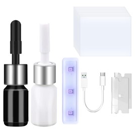 Windshield Repair Kit, Windshield Crack Repair Kit, Windshield Chip Repair Kit, Windshield Repair Kit for Chips with Fast Curing Unit with USB-C Port | DIY Quick Fix Car Window Crack Repair Kit