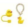 Rubber Duck Cup Straw Cover and Charm Bottle Drinkware Tumbler