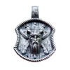 Viking Pendant Sterling Silver 925 Odin Head Norse Pagan Handmade