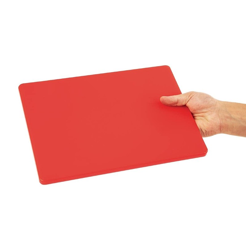 Hygiplas Small Low Density Red Chopping Board for Raw Meat