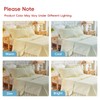 Flysheep 3 Pieces Yellow Quilt Set Queen Size, Wide Ruffled