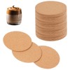 60 PCS Drinks Coasters Mats Heat-Resistant Cork Drink Coasters for