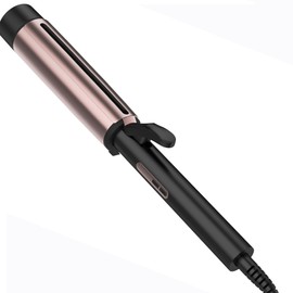 Curling Iron for Curly Hair Hair Curling Iron with Ceramic Coating，Negative Ion Hair Curler，Heat in 30 Seconds Hair Waving Style Tool ，Worldwide Dual Voltage Hair Curler for Traveling (42mm)