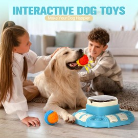 WEEKSUN WEEKSUN Interactive Dog Puzzle Toys, Slow Feeder with 2 balls,Treat Dispensing Feature, Ideal for IQ Training and Entertainment, Suitable for All Dog Breeds