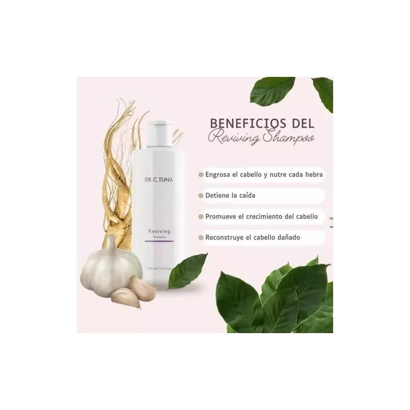 Set Reviving Farmasi Shampoo, Mascarilla Y Aceite De Ajo