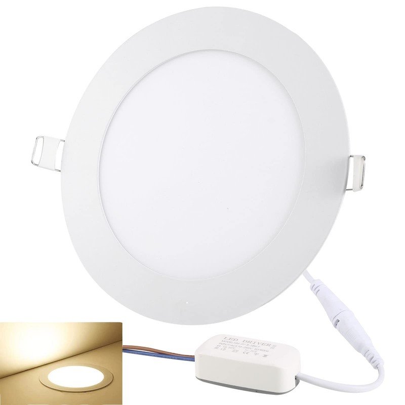 NRGDILY Round LED Ceiling Light 15W Recessed Light and Kitchen