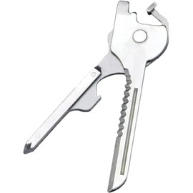 Swisstech Utility Key Portable Key and Secret Tool Carry with Key Utility Key for Key and Key Chain Folding Outdoor Key Holder Fishing Compact Camping Solo Camping Equipment
