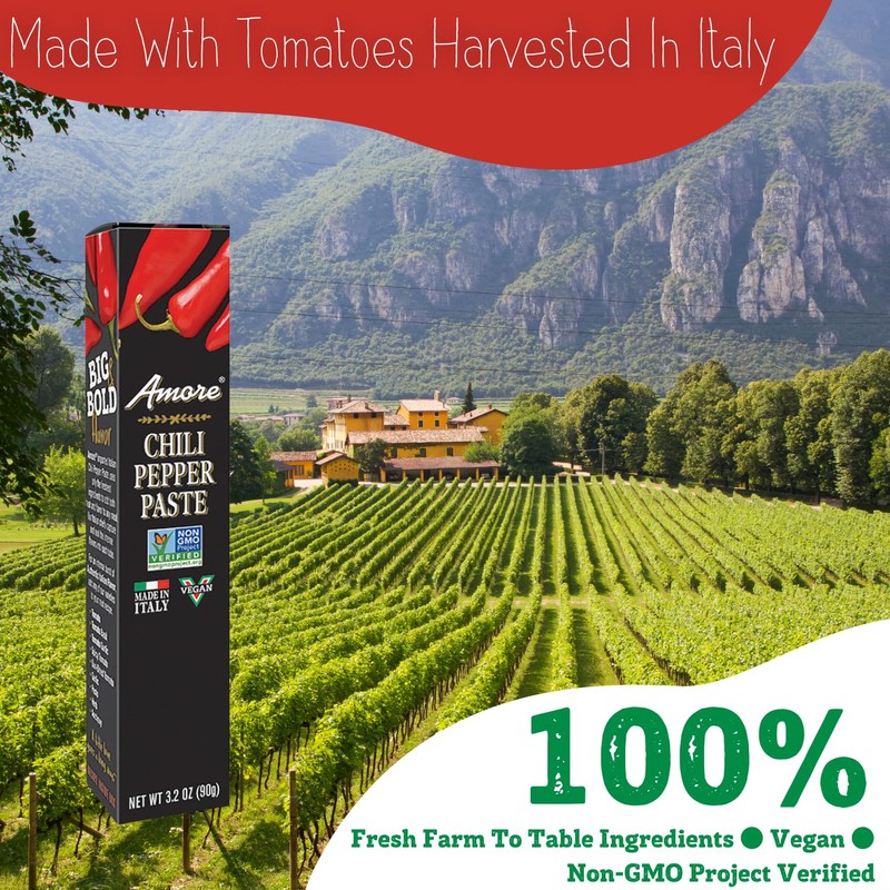 Amore Vegan Chili Pepper Paste In A Tube - Non