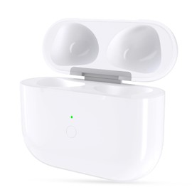 Wireless Charging Case for AirPods 3rd Generation Replacement, Compatible with Bluetooth Sync Button, White (No Earbuds Included)