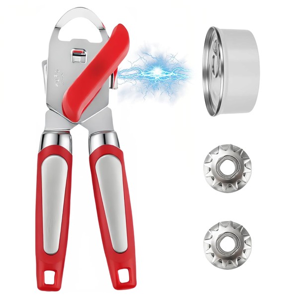 AHRLIC Manual Can Opener, Heavy Duty Stainless Steel Tin Openers