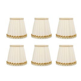 6Pcs Small Lamp Shades Safe Soft Easy Installation Modern Light Weight Table Lampshade for E14 Bulb Bedroom Hotel