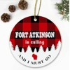 Fort Atkinson, WI Christmas Ornaments Fort Atkinson is Calling and