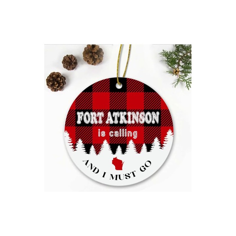 Fort Atkinson, WI Christmas Ornaments Fort Atkinson is Calling and
