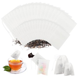 lahnao 400Pcs Tea Bags Empty, 7x9/5.5x7cm Reusable Tea Bags, Spice Bags for Cooking with Drawstring, Empty Tea Bags for Loose Tea, Spices, Coffee and Herbs