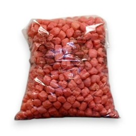 FunPak MiniPack Plant Based Biodegradable Packing Peanuts 0.60 cu ft Bag Compostable (Red Hearts)