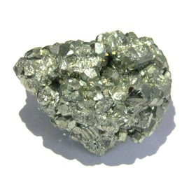 crystalmiracle Golden Pyrite Mountain Crystal Healing Reiki Feng Shui Psychic Energy Peace Wellness Handmade Vaastu for Unisex (Golden, Weight: 49 Grams Approx. Size: 31 x 41 mm Approx)