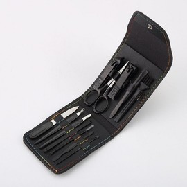 Nail Clipper Set Black File Basic Tool Care Set Clipper Nail
